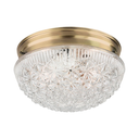 Lampara techo 2l westing 66610 bronce vidrio transparente