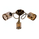 Lampara techo 3l 60w lumi 22748-3 bronce antiguo