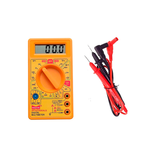 [77627] Multimetro digital dt830b amarillo