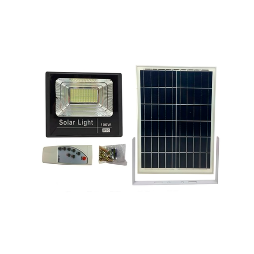 [112503] Reflector electricidad led 100w con panel sol xa03