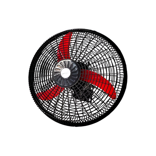 [140303] Ventilador pared 18" 5a homestar f45r negro/rojo