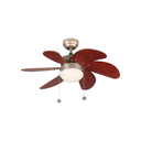 Ventilador techo 32" 6a 1l desig 7905-5 niquel