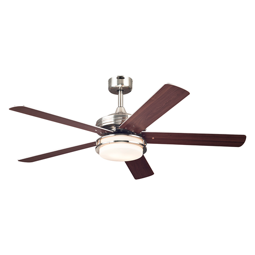 [87922] Ventilador techo 52" 5a 2l castle 72477 niquel