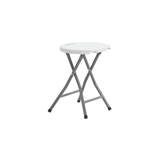 [91471] Banco plastico/metal plegable 31x45cm hqd96 blanco