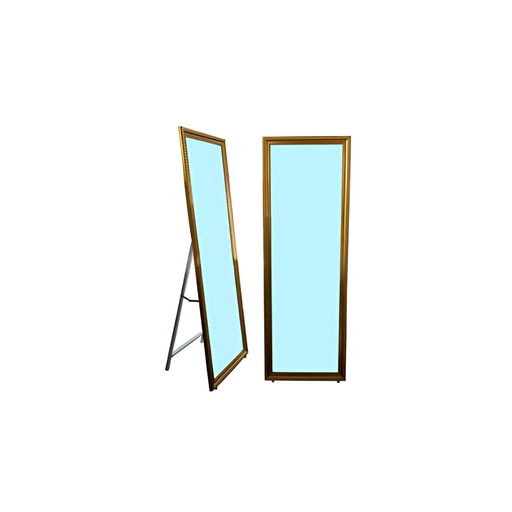 [105870] Espejo con marco dorado/cafe 46x135cm st46135