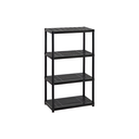 Estante plast 4niv 28x15x51" rimax 9902 negro