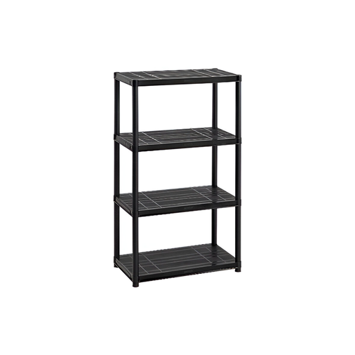 [102791] Estante plast 4niv 28x15x51" rimax 9902 negro