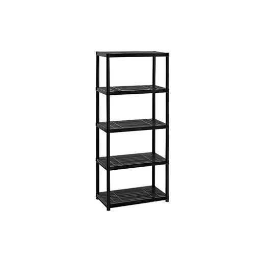 [102792] Estante plastico 5niveles 28x15x67" rimax 9900 negro