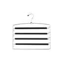 Gancho para ropa de metal con forro 4-esp 6100-1153