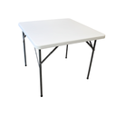 Mesa plastica plegable cuadrada 86cm hy-f88/87 blanco