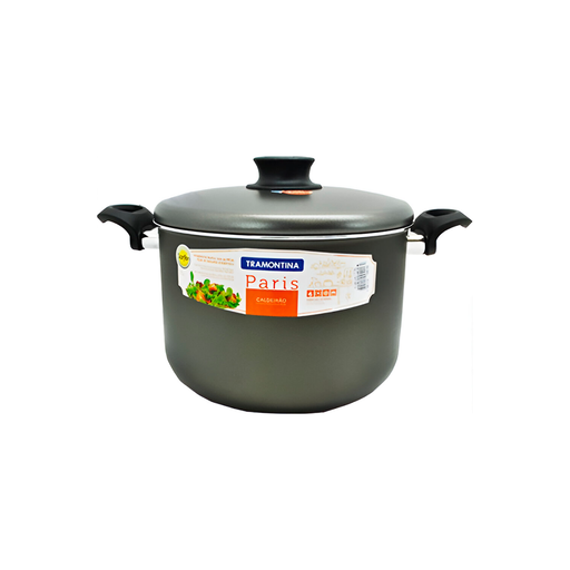 [19771] Olla 24cm alta 2asas/tapa 28530/624 gris