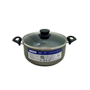 Olla de aluminio 26cm 6.3lt 2asas/tapa 28524/626