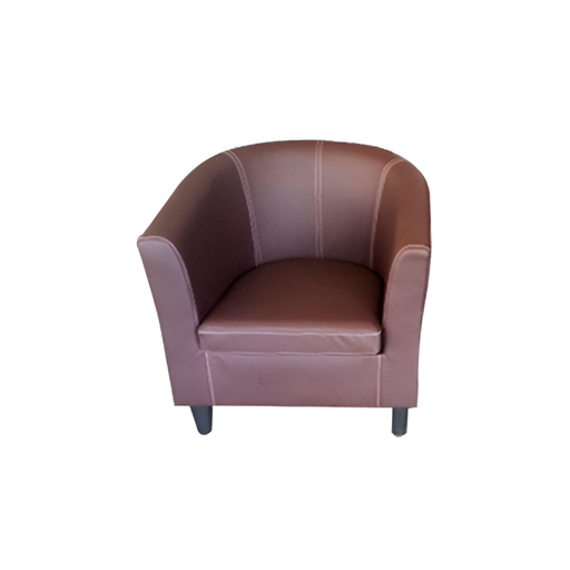 [92592] Silla cuerina 77x70x80cm x-w-2022 cafe