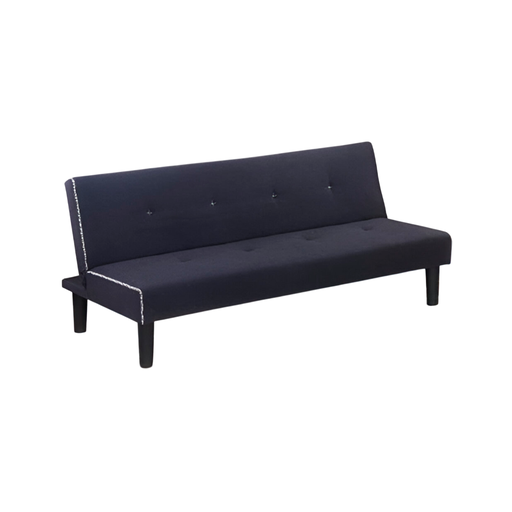 [92589] Sofa/cama tela 168x78x73cm gris oscuro