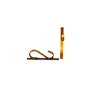 Soporte de metal para cortina dorado