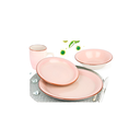Vajilla ceramica 16pc dsc0700 rosada