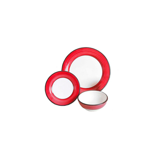 [113547] Vajilla ceramica 16pc trh1342 azul/amarillo