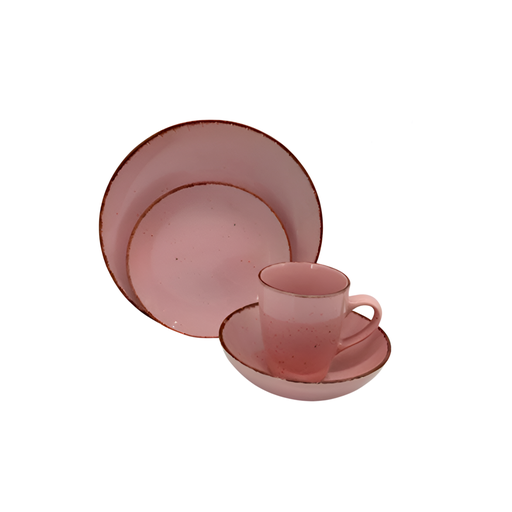 [107988] Vajilla porcelana 16pc glaze 11-1/85 varios colores