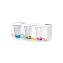 Vaso de vidrio 6pc 8.6-oz crisa 1700886 varios colores