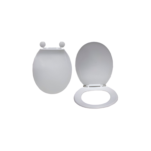 [23548] Asiento sanitario redondo plastico hd-2 7/92453 blanco