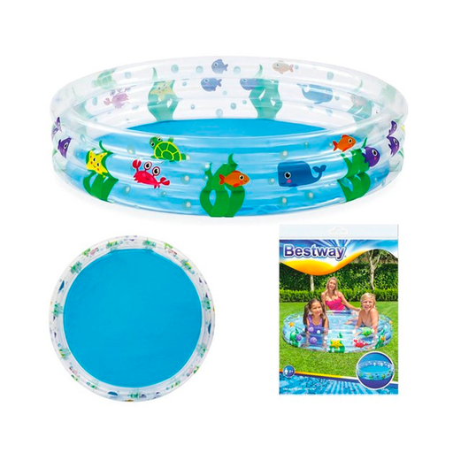 [20793] Piscina inflable de vinil 60"x12" diseño peces bestway 51004