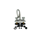 Llave lavatrasto 4" flexible 2-perilla boxer nt1619-4