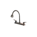 Llave lavatrasto 8" 2-perilla flexible boxer nt1647-8