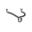 Sifon plastico 1.1/2" doble adaptador coflex tf-110