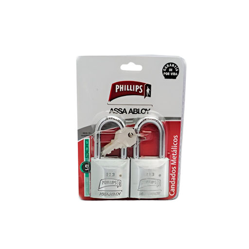 [80525] Candado phillips 45mm 2pc con largo 1178 b