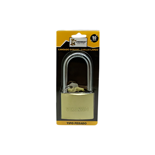 [133160] Candado vikingo 50mm con largo bp50l dorado