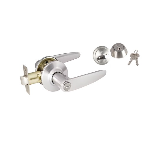 [102466] Juego llavin manija+cerrojo yale 10965 niquelado