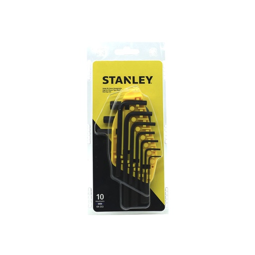 [38827] Llaves tipo allen 10pc 1.5-10mm stanley 69-253
