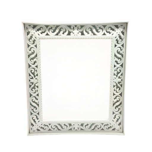 [95585] Espejo con marco plastico 35x39 cm 4056215 varios colores