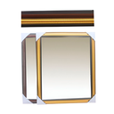 Espejo con marco plastico 46x56 cm 042582