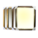 Espejo con marco plastico 48x58 cm 043666