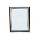 Espejo con marco 30x40cm pcl1504-3628 plateado