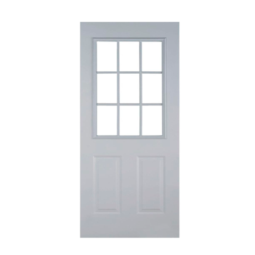 [129330] Puerta acero 9p 36"x80" zyg013 blanco