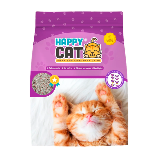 [129942] Arena para gato 10lb happy cat con aroma
