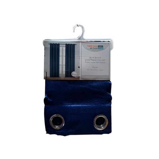 [134878] Cortina sala 54x90" 80% blackout marino