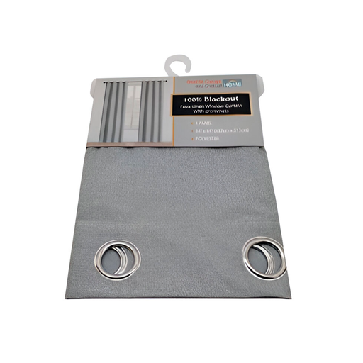 [134899] Cortina sala 54x84" 100% blackout gris claro
