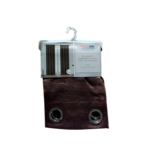 [134879] Cortina sala 54x90" 80% blackout chocolate