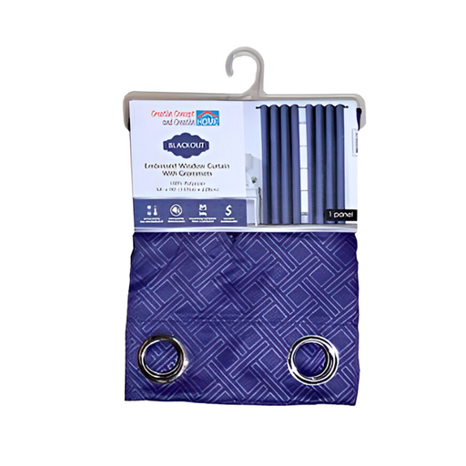 [134873] Cortina sala 54x90" 80% blackout marino