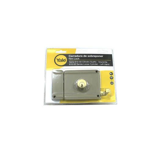 [58182] Llavin doble seguro yale izq 610-50mm bg