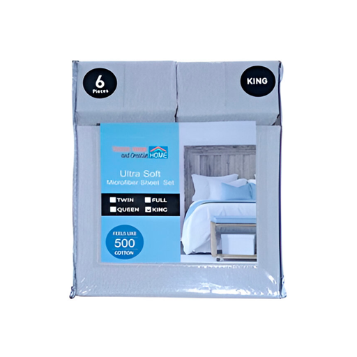 [146286] Sabanas king 6pc creative home nl10276sk