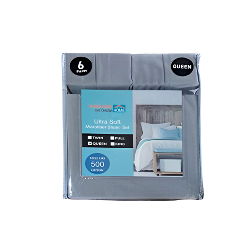 [146285] Sabanas queen 6pc creative home l10276sq