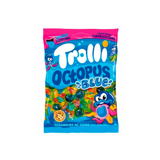 [147061] Dulce gomitas trolli 100g octopus blue