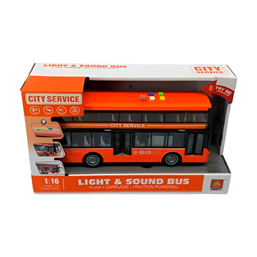 [115103] Juguete carro bus ss1392858 con sonido-luz roja