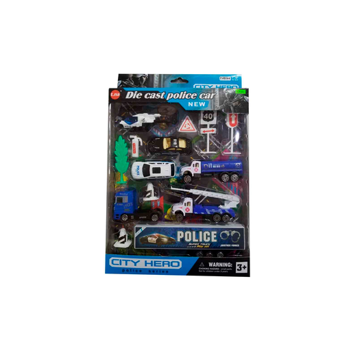 [93940] Juguete carro policia 10pcs jq99375/ty792