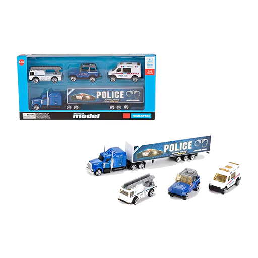 [93823] Juguete carro policia 4pc jq102186b/tn1050b