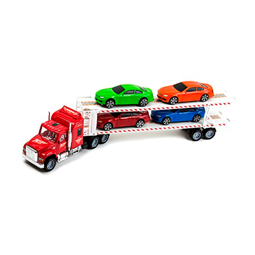 [93708] Juguete carro rastra con 4-carros 666-52a